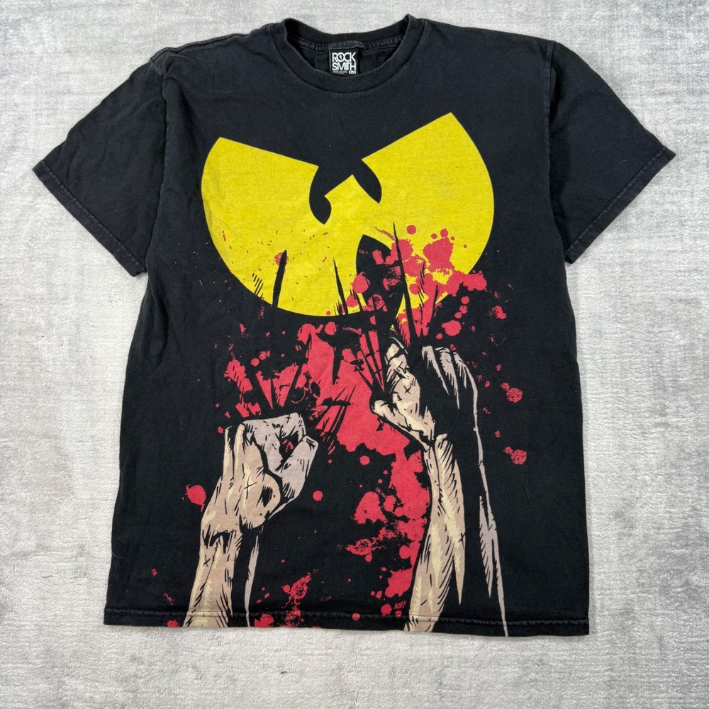 Wu Tang Clan Shirt Mens Medium Black Graphic Tee Be Street Collection Rocksmith